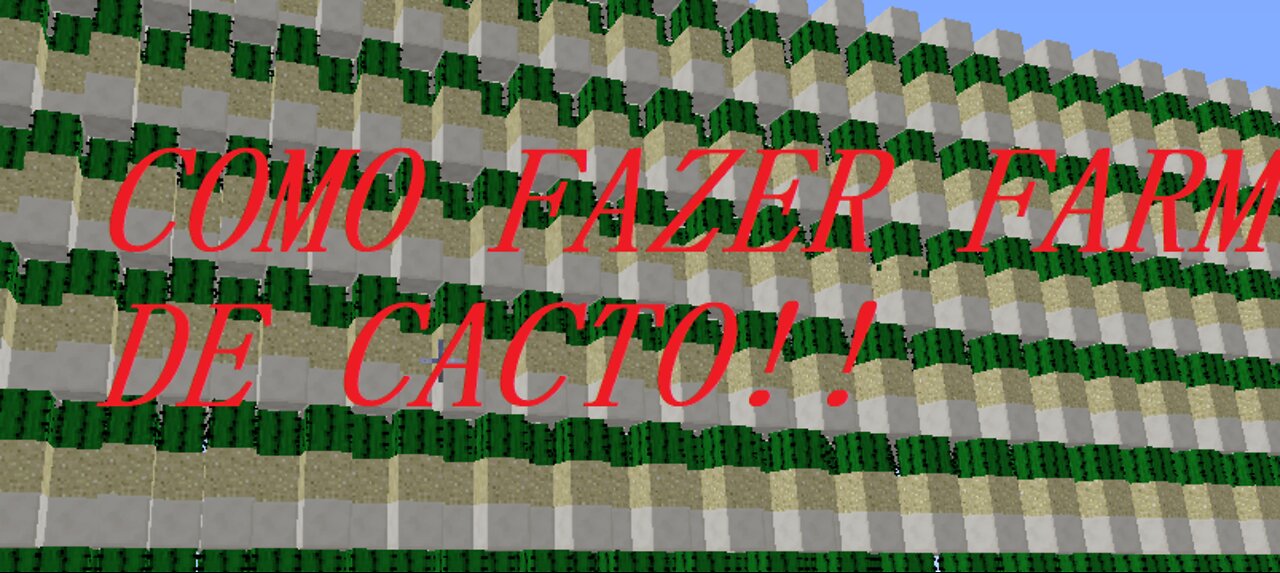 MINECRAFT COMO FAZER FARM DE CACTO (RANKUP FULL PVP)