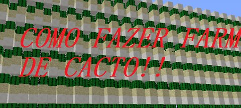 MINECRAFT COMO FAZER FARM DE CACTO (RANKUP FULL PVP)