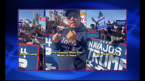 Tim Walz visited the Navajo Nation in Arizona & was met by TRUMP MAGA supporters
