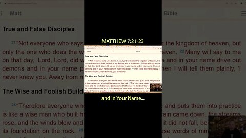 Matthew 7:21-23