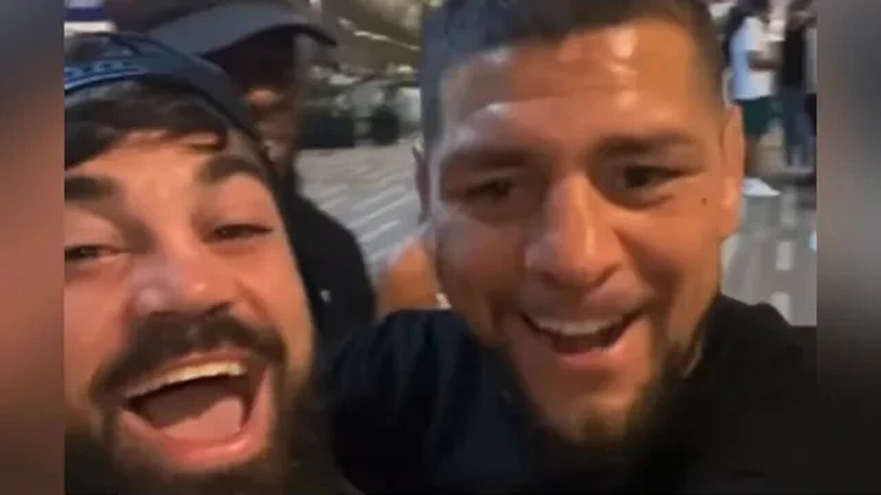 Platinum Mike Perry randomly runs into Nick Diaz