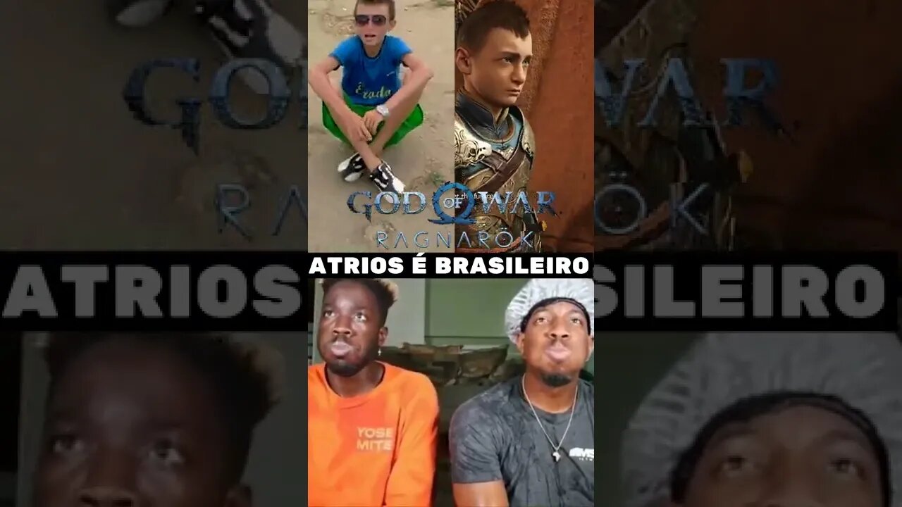 GOD OF WAR - Átrios é Brasileiro - #godofwar #godofwarragnarok #naruto #stumbleguysmemes #shorts