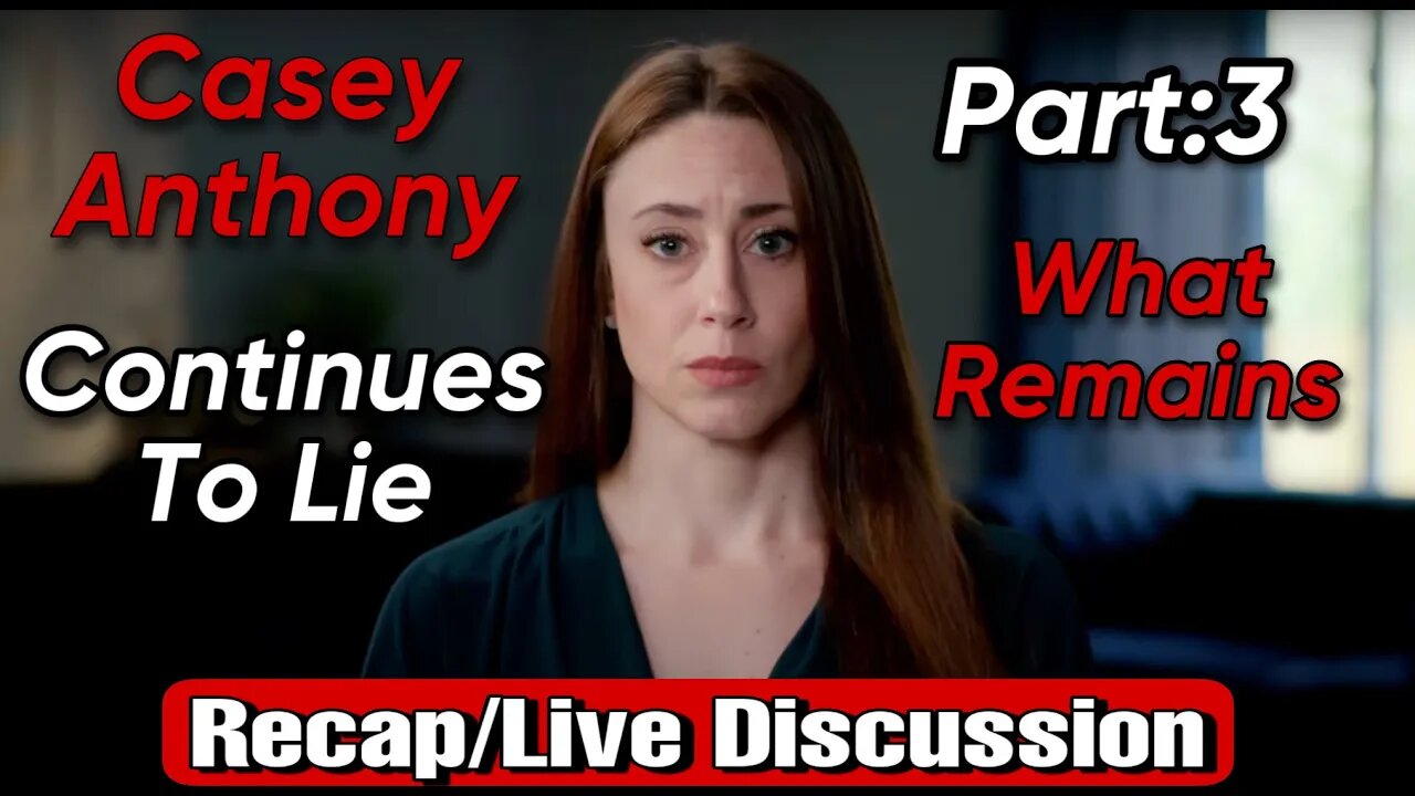 Casey Anthony Doc Pt:3 What Remains/Casey Watches Caylee's Memorial Footage For The First Time