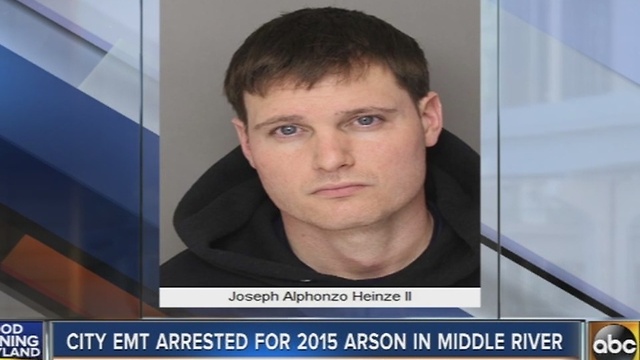 EMT arrested for 2015 arson in Middle River