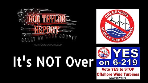 Rob Taylor Report “It’s NOT Over”