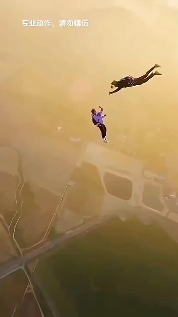 Sky diving is not for the faint-hearted due to its significant risks.🪂
