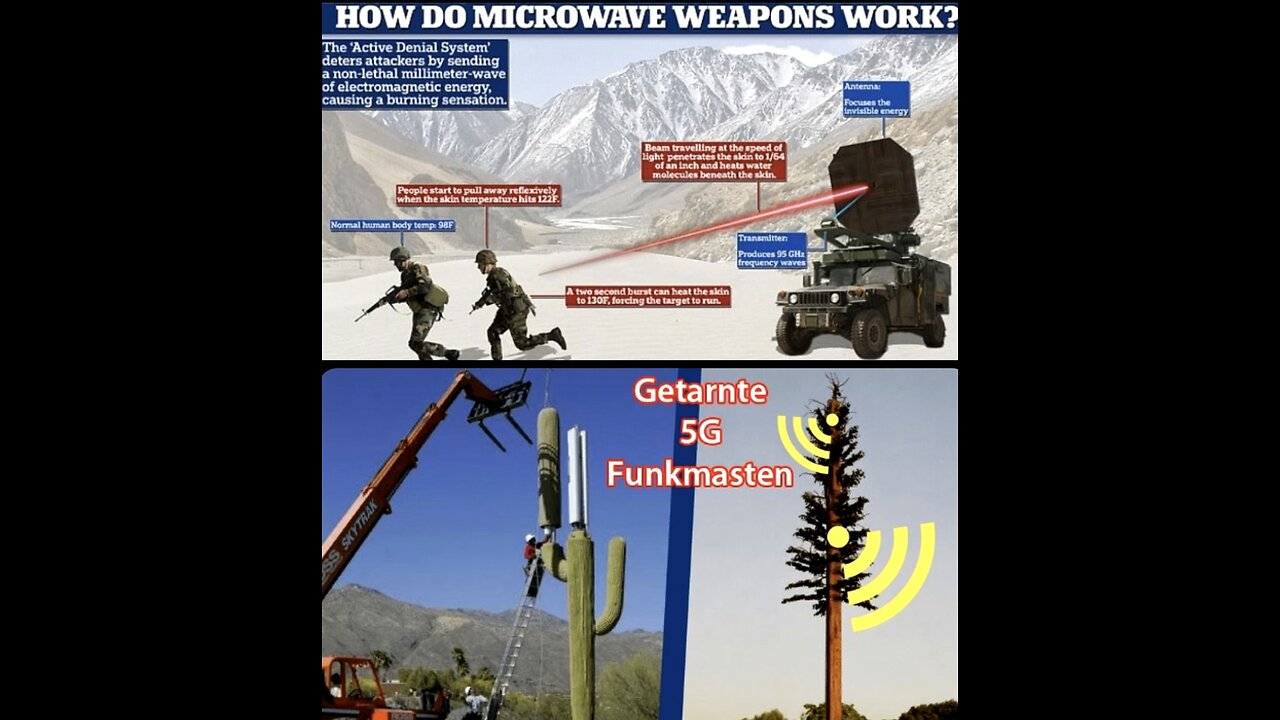 5 G , 6 G, 7 G , Energiewaffen um Schlaganfälle und Herzinfarkte auszulösen...