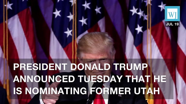 Former Utah Governor Picked As Ambassador To Russia