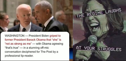 Update! Lips Readers Show Conversation Between Biden & Obama About Kamala Losing To Trump