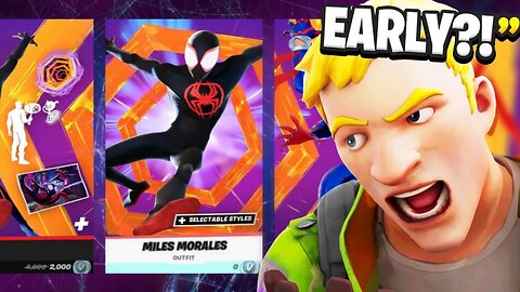 Gifting Him MILES MORALES Skin Early! (Fortnite)