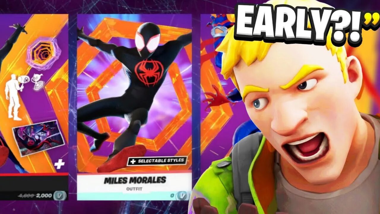 Gifting Him MILES MORALES Skin Early! (Fortnite)
