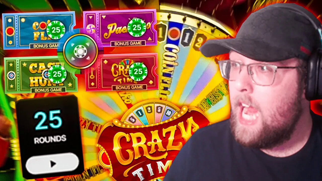 I USED AUTO-PLAY 25 TIMES ON CRAZY TIME! (CAN WE PROFIT?!)