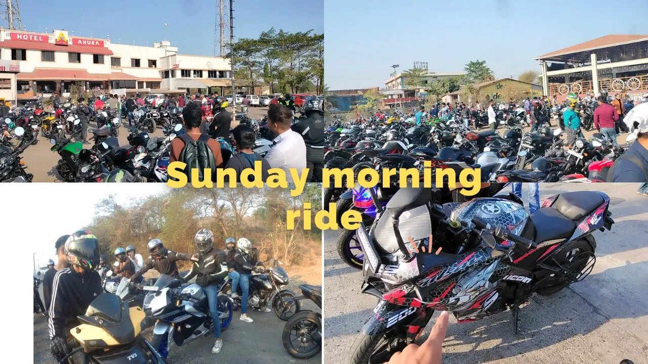 Sunday ride Ahura hotel with superbikes bmw s1000rr kawasaki z800 Honda cbr 650