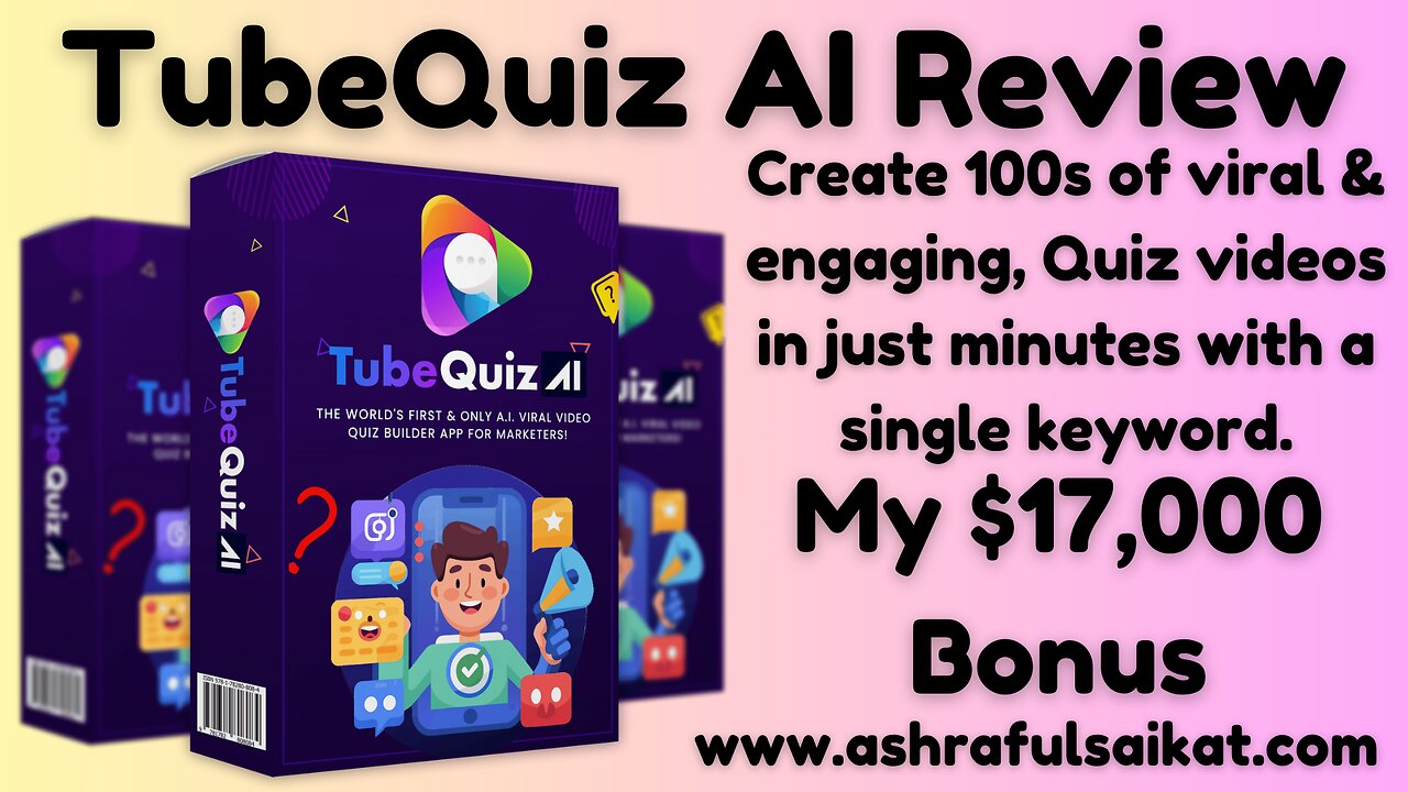 TubeQuiz AI Review - Generate Viral Quiz Videos in Minutes (By Yogesh Agarwal)