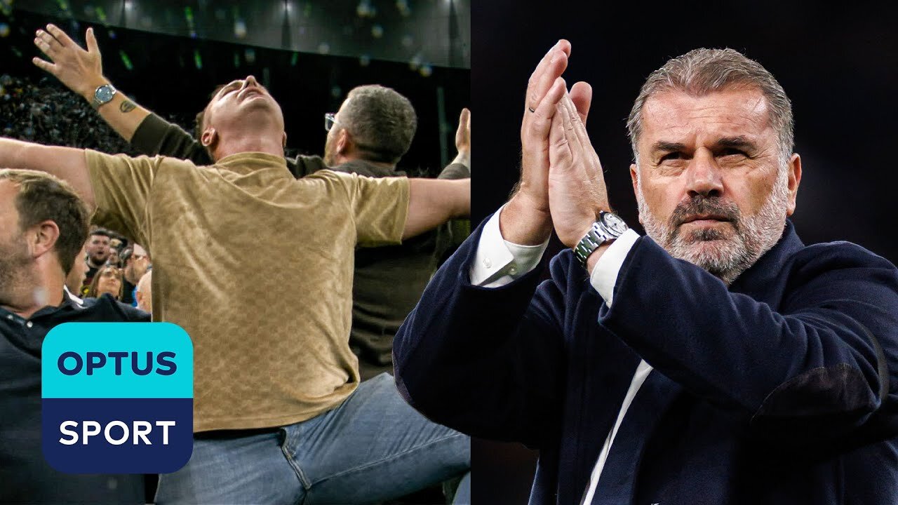 FLASHBACK: Ange Postecoglou SERENADED by Spurs fans 🥹🤍 Wholesome moment for the Aussie| RN ✅