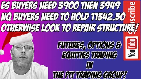 ES & NQ RTH Futures Live Stream - The Pit Futures Trading