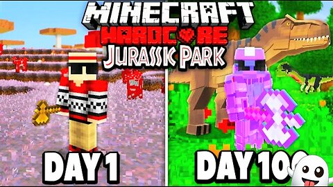 I survived 100 days in jurassic park in minecraft what happens in it