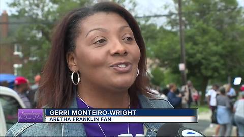 Paying tribute to Aretha Franklin