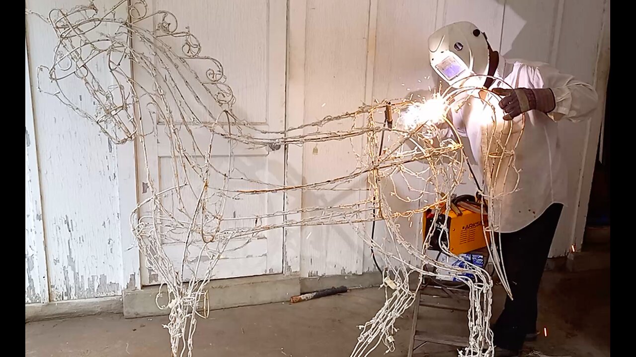 Welding On Christmas Horses