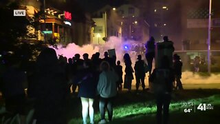 Tear gas, flash bangs used on Plaza protesters