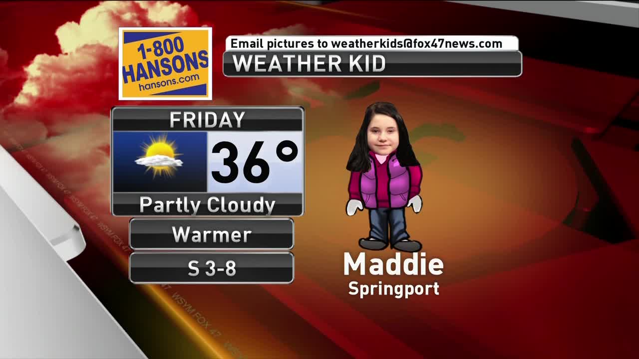 Weather Kid - Maddie - 3/8/19