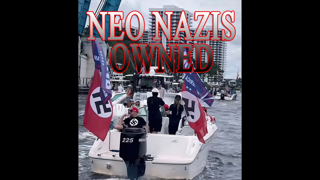 NEO NAZIS Powerwashed at MAGA Boat Parade in Jupiter, Florida