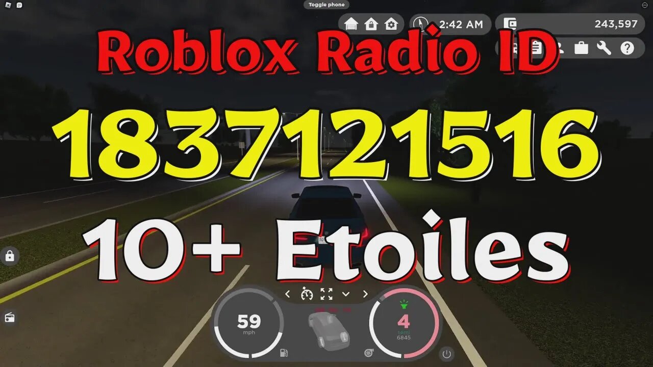 Etoiles Roblox Radio Codes/IDs