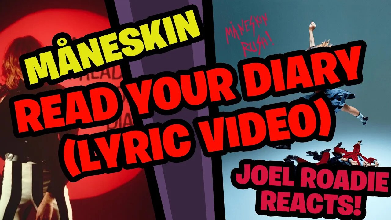 Måneskin - READ YOUR DIARY (Lyric Video) - Roadie Reacts