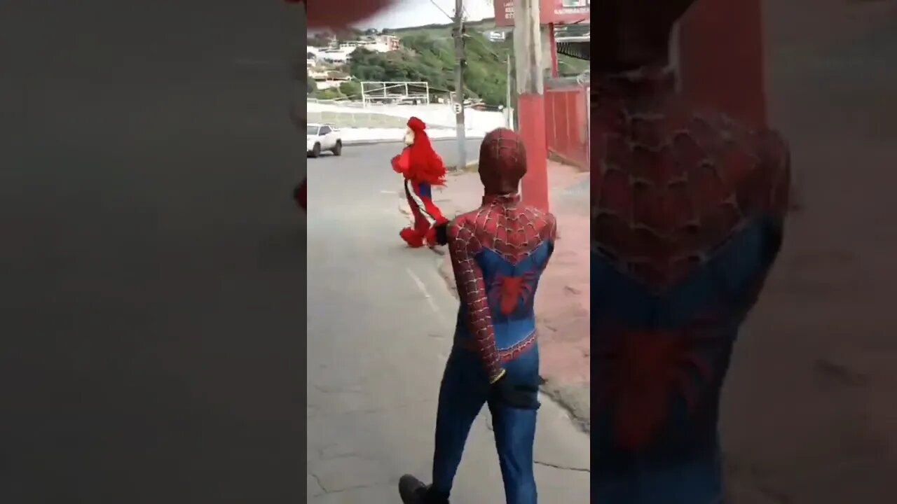 SUPER PULO NINJA COMPLETO DO FOFÃO E HOMEM-ARANHA DANÇANDO NA CARRETA DA ALEGRIA TRIPLO X