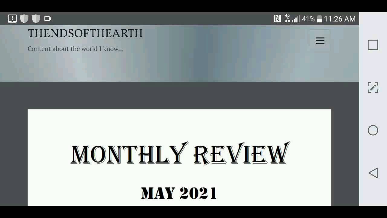 Review of May 2021 Monthly Review pt 1...