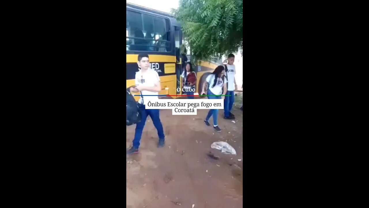 Ônibus Escolar pega fogo em Coroatá