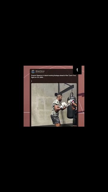 Francis Ngannou's latest training footage