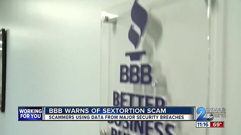 BBB warns about sextortion scam