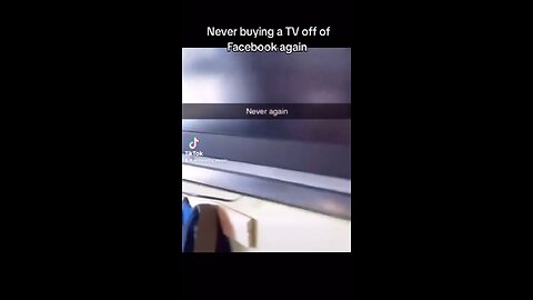 I’m never buying Tv from Facebook market again