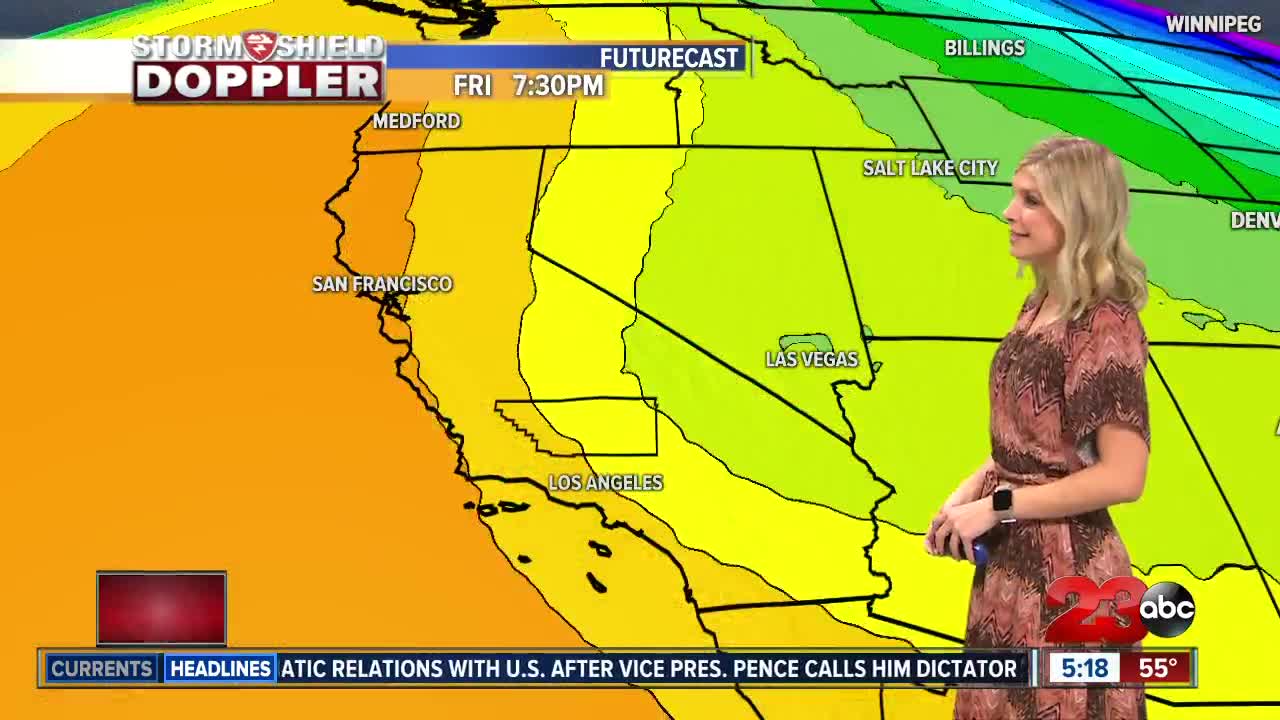 Warming temperatures and dry weather through the weekend