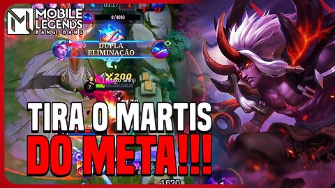 TIRA ESSE HERÓI DO META MOONTON!! JA DEU | MARTIS | MLBB