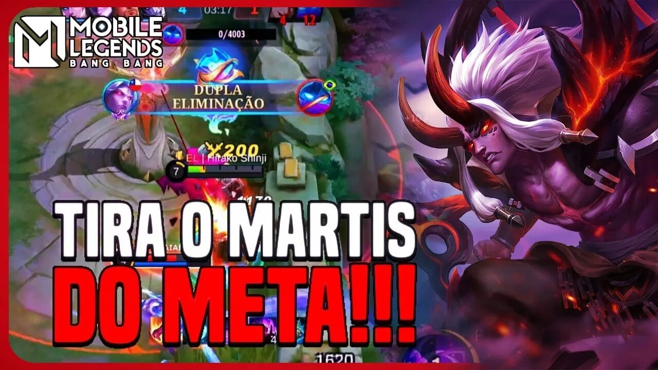 TIRA ESSE HERÓI DO META MOONTON!! JA DEU | MARTIS | MLBB