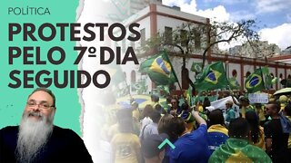 BRASILEIROS protestam CONTRA LULA pelo SÉTIMO DIA seguido depois da ELEIÇÃO em MANIFESTAÇÕES ENORMES