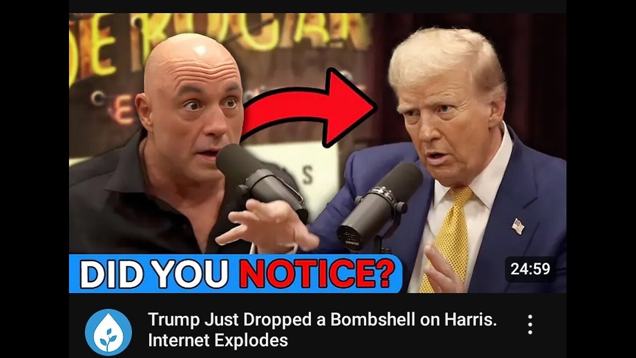 Donald Trump on Joe Rogan Podcast Kamala Harris interview McDonald's Bitcoin Elon Musk Joe Biden *