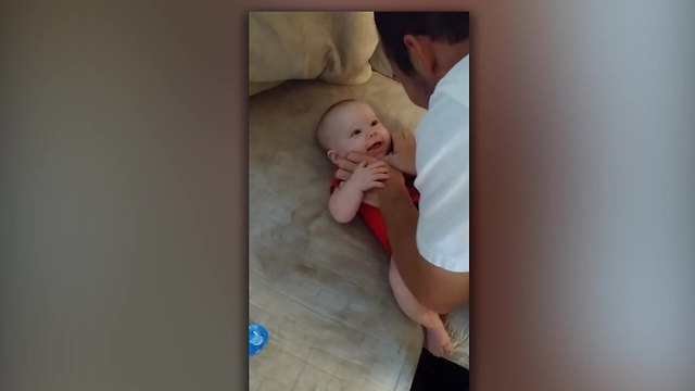 Beautiful Baby Loves Being Tickled