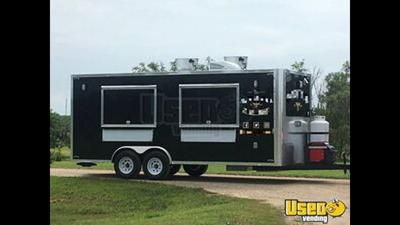 2018 8.5' x 20' Kitchen Food Trailer with Fire Suppression System for Sale in South Dakota