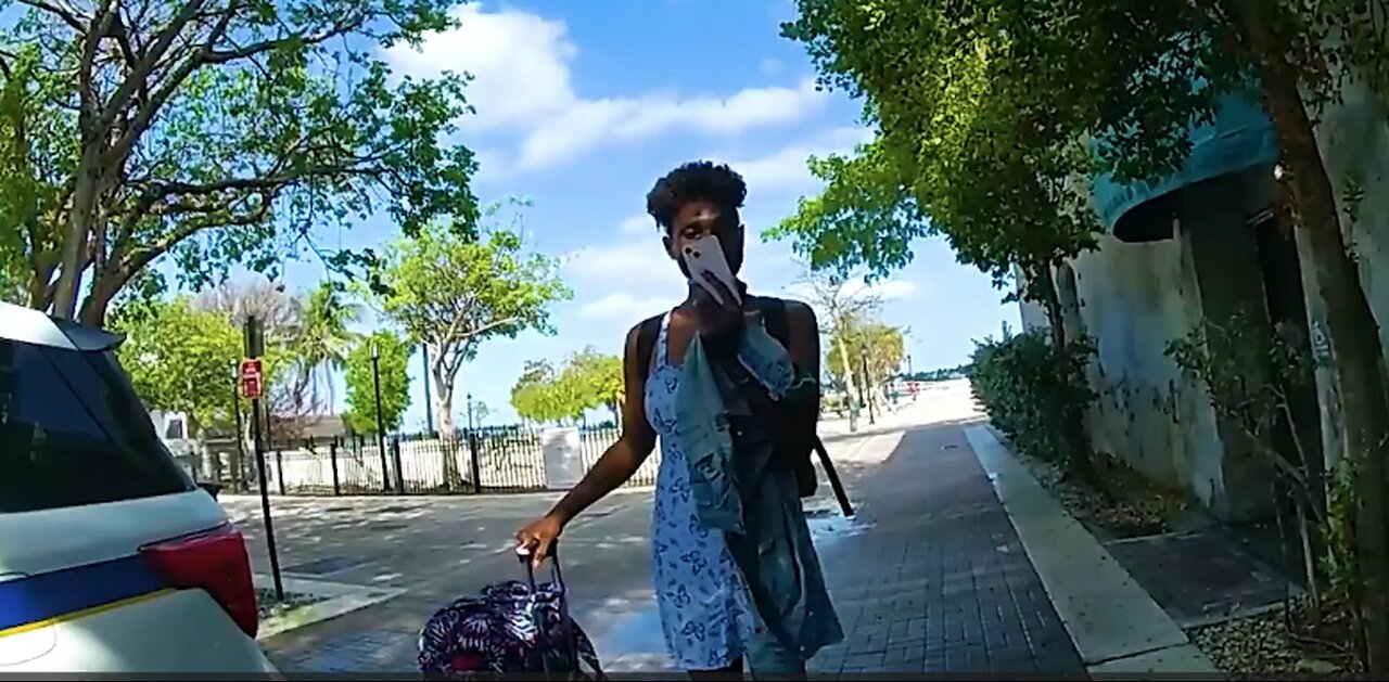 Cop harasses homeless woman. Threatens to arrest for yelling when she isn't even yelling.