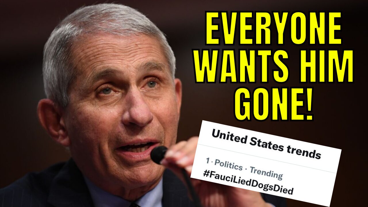 "Fauci Lied Dogs Died" Trends Number 1 | EVERYONE Wants Him Gone After Funding Cruel Dog Experiments