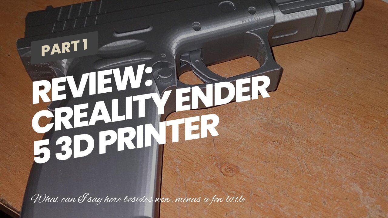 Review: Creality Ender 5 3D Printer with Resume Printing Function Brand Power Supply and Update...