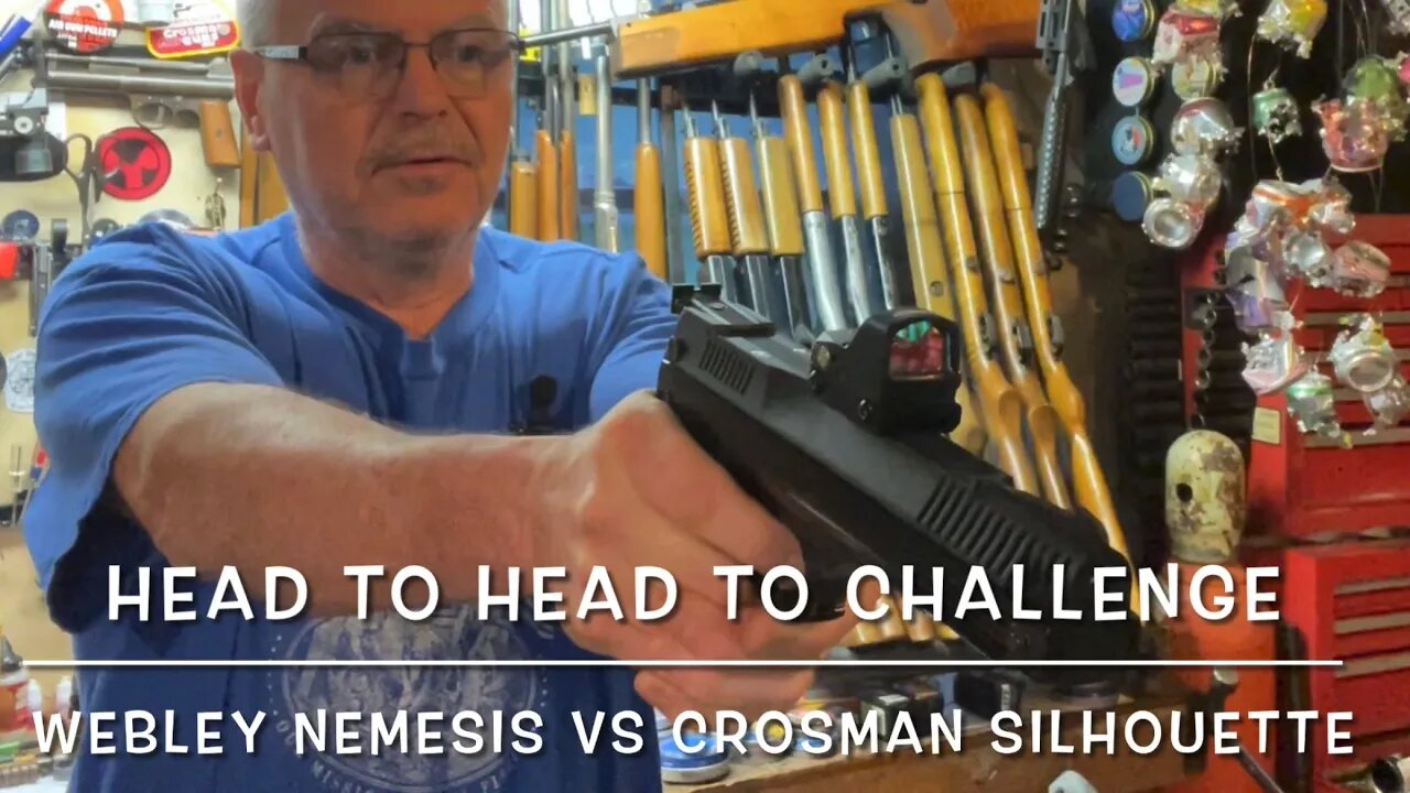 Head to head challenge Webley Nemesis vs Crosman Silhouette SSP vs PCP shooting silhouettes!