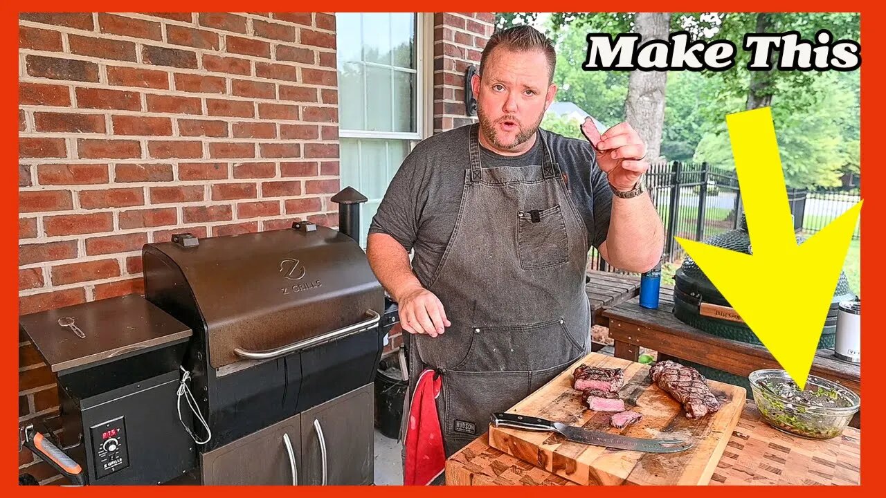 NY Strip Steaks on the Pellet Grill