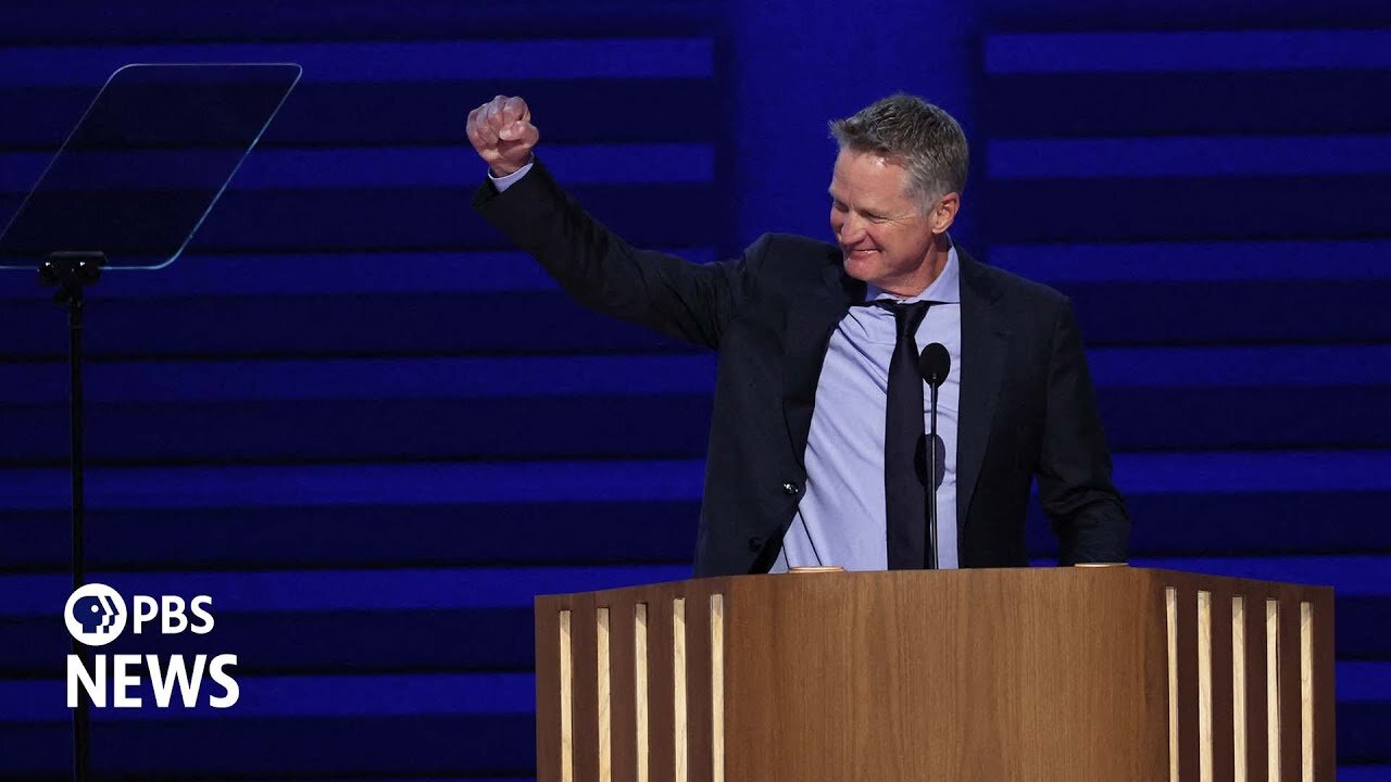 WATCH: NBA coach Steve Kerr tells Trump ‘night night’ at 2024 Democratic National Convention