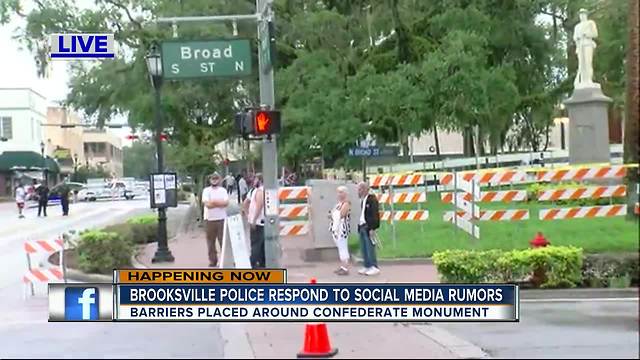 Brooksville Police responds to social media rumors