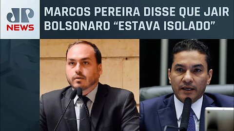 Carlos Bolsonaro critica falas do presidente do Republicanos