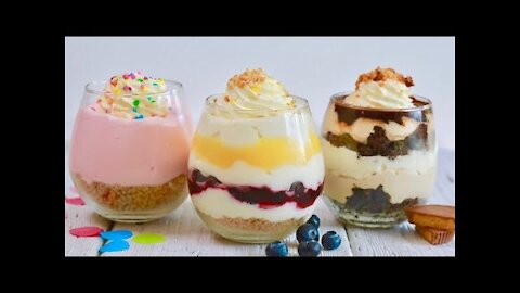 3 SINGLE SERVE NO BAKE CHEESECAKES